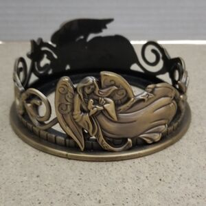 Yankee Candle Angel Bronze Jar Candle Illuma-Lid Accesory with Intricate Accent